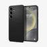 ACS07287 - Galaxy S24 Ultra Case Liquid Air in Matte Black showing the back